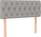 vidaXL - Hoofdbord - 90x7x78/88 - cm - stof - lichtgrijs