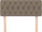 vidaXL - Hoofdbord - 90x7x78/88 - cm - stof - taupe