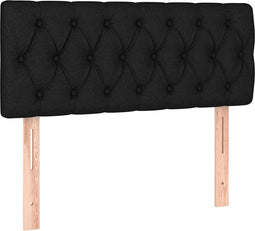vidaXL - Hoofdbord - 90x7x78/88 - cm - stof - zwart