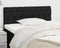 vidaXL - Hoofdbord - 90x7x78/88 - cm - stof - zwart