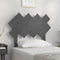 vidaXL - Hoofdbord - 92x3x81 - cm - massief - grenenhout - grijs