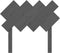 vidaXL - Hoofdbord - 92x3x81 - cm - massief - grenenhout - grijs