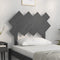 vidaXL - Hoofdbord - 92x3x81 - cm - massief - grenenhout - grijs