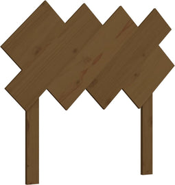 vidaXL - Hoofdbord - 92x3x81 - cm - massief - grenenhout - honingbruin