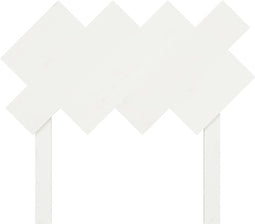 vidaXL - Hoofdbord - 92x3x81 - cm - massief - grenenhout - wit
