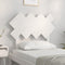 vidaXL - Hoofdbord - 92x3x81 - cm - massief - grenenhout - wit