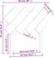 vidaXL - Hoofdbord - 92x3x81 - cm - massief - grenenhout - wit