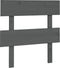 vidaXL - Hoofdbord - 93,5x3x81 - cm - massief - grenenhout - grijs