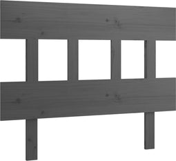 vidaXL - Hoofdbord - 93,5x3x81 - cm - massief - grenenhout - grijs