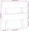 vidaXL - Hoofdbord - 93,5x3x81 - cm - massief - grenenhout - honingbruin