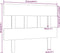 vidaXL - Hoofdbord - 93,5x3x81 - cm - massief - grenenhout - honingbruin