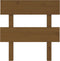 vidaXL - Hoofdbord - 93,5x3x81 - cm - massief - grenenhout - honingbruin