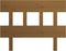 vidaXL - Hoofdbord - 93,5x3x81 - cm - massief - grenenhout - honingbruin