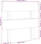 vidaXL - Hoofdbord - 93,5x3x81 - cm - massief - grenenhout - zwart