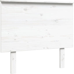 vidaXL - Hoofdbord - 94x6x82,5 - cm - massief - grenenhout - wit