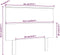 vidaXL - Hoofdbord - 94x6x82,5 - cm - massief - grenenhout - zwart