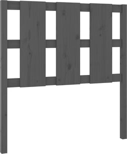 vidaXL - Hoofdbord - 95,5x4x100 - cm - massief - grenenhout - grijs