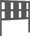 vidaXL - Hoofdbord - 95,5x4x100 - cm - massief - grenenhout - grijs