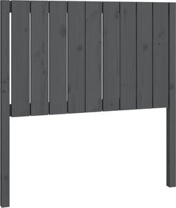 vidaXL - Hoofdbord - 95,5x4x100 - cm - massief - grenenhout - grijs