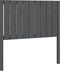 vidaXL - Hoofdbord - 95,5x4x100 - cm - massief - grenenhout - grijs