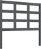 vidaXL - Hoofdbord - 95,5x4x100 - cm - massief - grenenhout - grijs