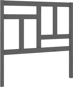 vidaXL - Hoofdbord - 95,5x4x100 - cm - massief - grenenhout - grijs