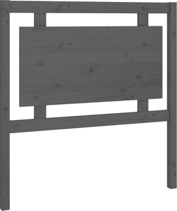 vidaXL - Hoofdbord - 95,5x4x100 - cm - massief - grenenhout - grijs