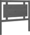 vidaXL - Hoofdbord - 95,5x4x100 - cm - massief - grenenhout - grijs