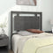 vidaXL - Hoofdbord - 95,5x4x100 - cm - massief - grenenhout - grijs