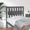 vidaXL - Hoofdbord - 95,5x4x100 - cm - massief - grenenhout - grijs