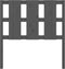 vidaXL - Hoofdbord - 95,5x4x100 - cm - massief - grenenhout - grijs