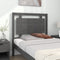 vidaXL - Hoofdbord - 95,5x4x100 - cm - massief - grenenhout - grijs