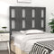 vidaXL - Hoofdbord - 95,5x4x100 - cm - massief - grenenhout - grijs
