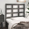 vidaXL - Hoofdbord - 95,5x4x100 - cm - massief - grenenhout - grijs