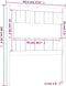 vidaXL - Hoofdbord - 95,5x4x100 - cm - massief - grenenhout - grijs