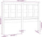 vidaXL - Hoofdbord - 95,5x4x100 - cm - massief - grenenhout - grijs