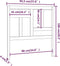 vidaXL - Hoofdbord - 95,5x4x100 - cm - massief - grenenhout