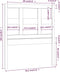 vidaXL - Hoofdbord - 95,5x4x100 - cm - massief - grenenhout
