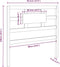 vidaXL - Hoofdbord - 95,5x4x100 - cm - massief - grenenhout - honingbruin