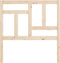 vidaXL - Hoofdbord - 95,5x4x100 - cm - massief - grenenhout