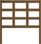 vidaXL - Hoofdbord - 95,5x4x100 - cm - massief - grenenhout - honingbruin