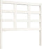 vidaXL - Hoofdbord - 95,5x4x100 - cm - massief - grenenhout - wit