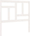 vidaXL - Hoofdbord - 95,5x4x100 - cm - massief - grenenhout - wit