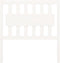 vidaXL - Hoofdbord - 95,5x4x100 - cm - massief - grenenhout - wit