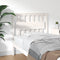 vidaXL - Hoofdbord - 95,5x4x100 - cm - massief - grenenhout - wit