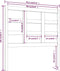 vidaXL - Hoofdbord - 95,5x4x100 - cm - massief - grenenhout - wit