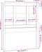 vidaXL - Hoofdbord - 95,5x4x100 - cm - massief - grenenhout - wit