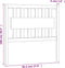 vidaXL - Hoofdbord - 95,5x4x100 - cm - massief - grenenhout - wit