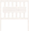 vidaXL - Hoofdbord - 95,5x4x100 - cm - massief - grenenhout - wit