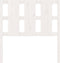 vidaXL - Hoofdbord - 95,5x4x100 - cm - massief - grenenhout - wit